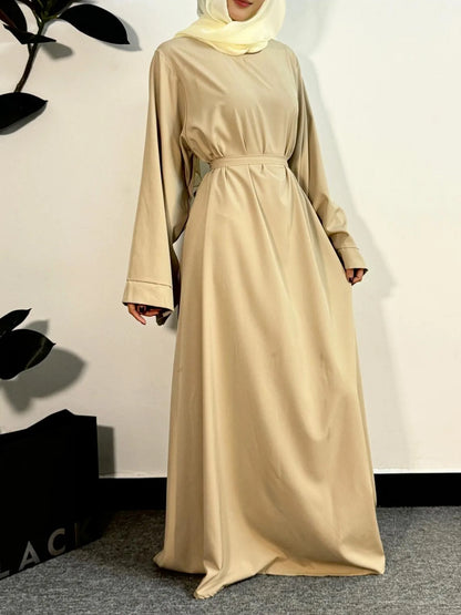 Abayas Kaftans With Belt Full Sleeve s