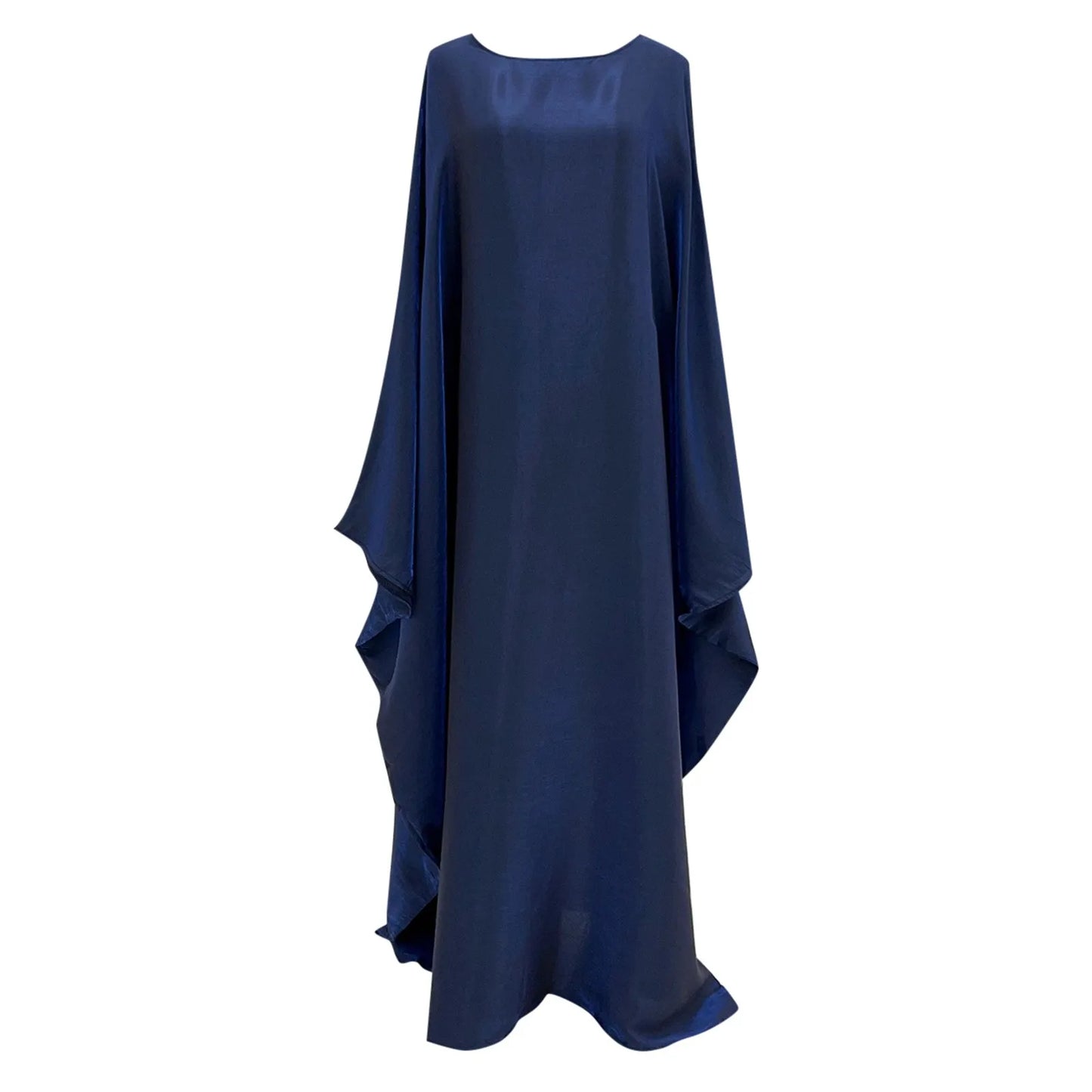 Abaya Smocking Sleeve One-Piece Black Turkish y