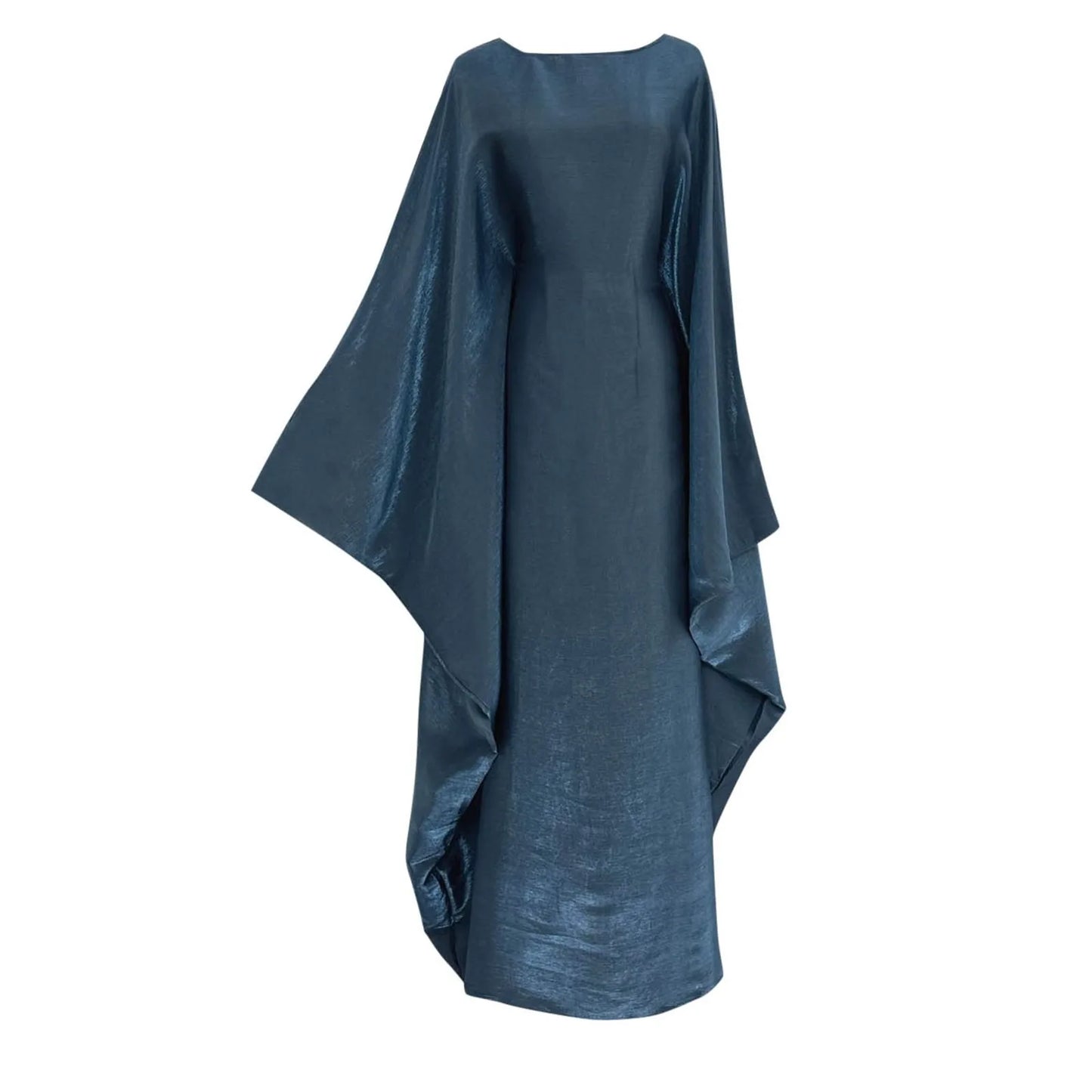 Abaya Smocking Sleeve One-Piece Black Turkish y