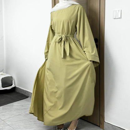 Abayas – Loose Kaftans with Belt and Full Sleeves