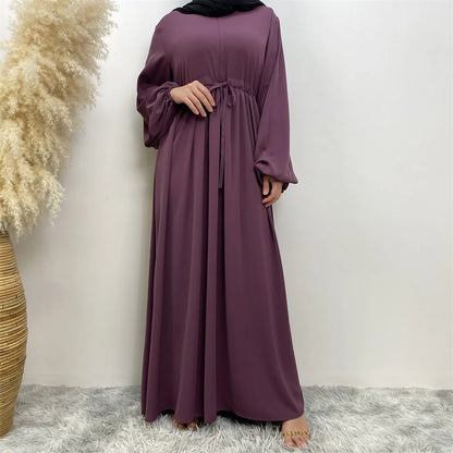 Crepe Modern Maxi High Quality EID Abaya Elastic Cuff