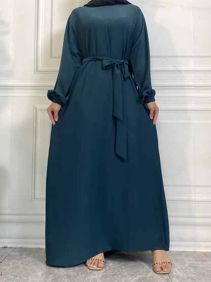 Moroccan Kaftan Solid Color Gulf Abayas Long