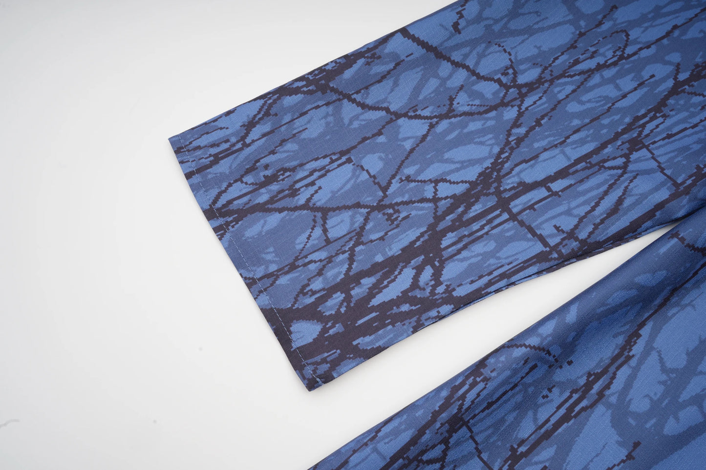 Blue Tree Branch Design Open Abaya Long Outer Garment Moroccan ing in Daily Life or