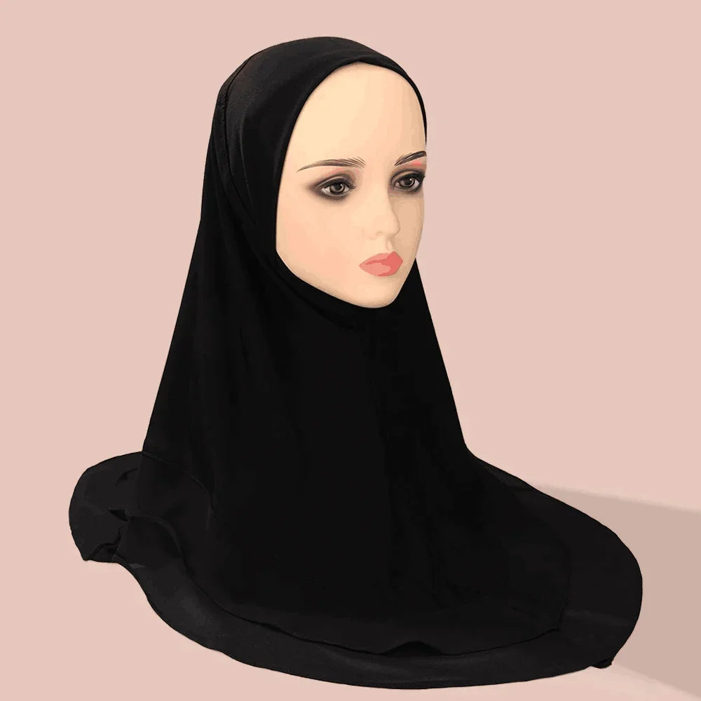 Hijab ern 's Turban Scarf Solid Color Multi-Color Crystal Linen Double Layer Chiffon Hijab Hat