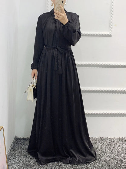 Abaya India Abayas Solid Turkey Morocco Kaftan Longue Largos 2022