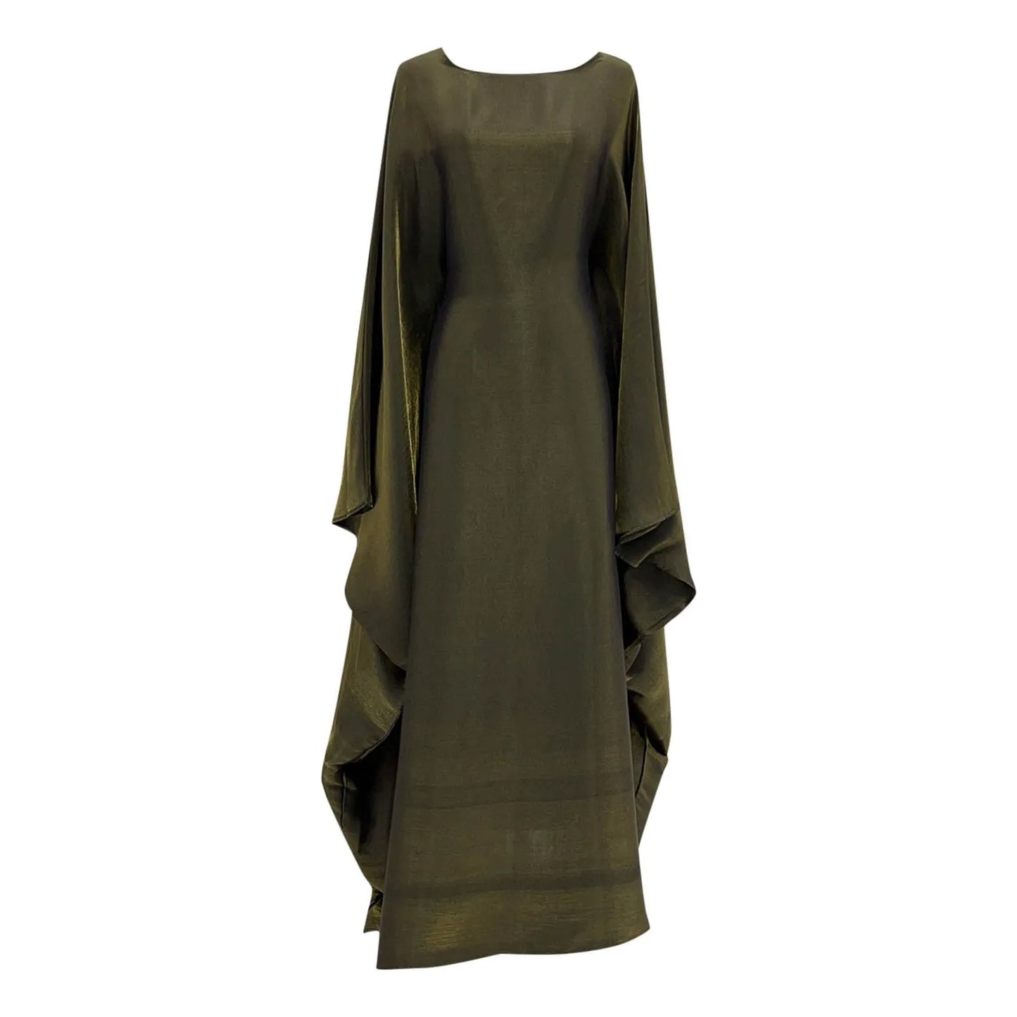 Abaya Smocking Sleeve One-Piece Black Turkish y