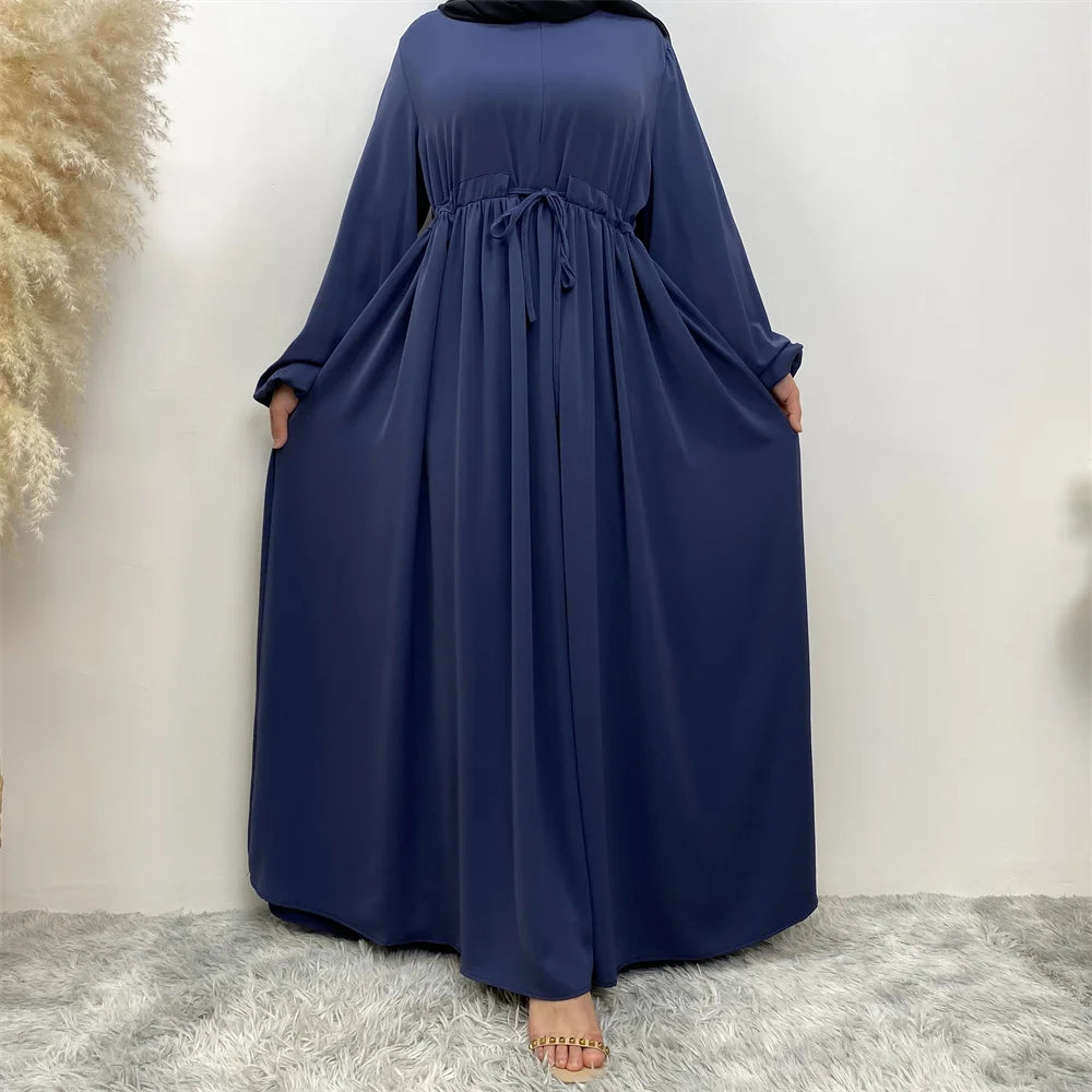 Crepe Modern Maxi High Quality EID Abaya Elastic Cuff