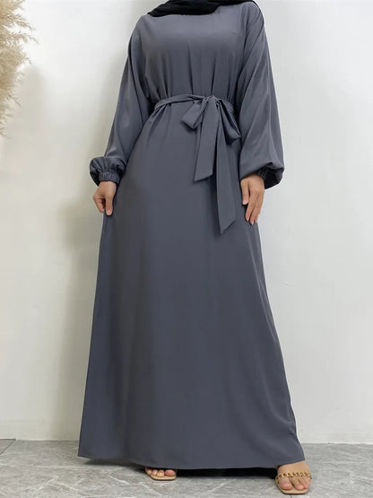 Moroccan Kaftan Solid Color Gulf Abayas Long