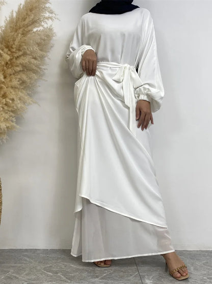 Moroccan Kaftan Solid Color Gulf Abayas Long