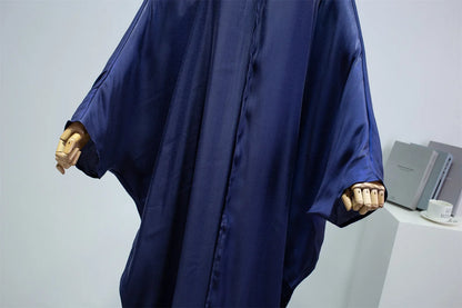 Open Front Abayas – Smocking Sleeve Kaftan Cardigan Coat Style
