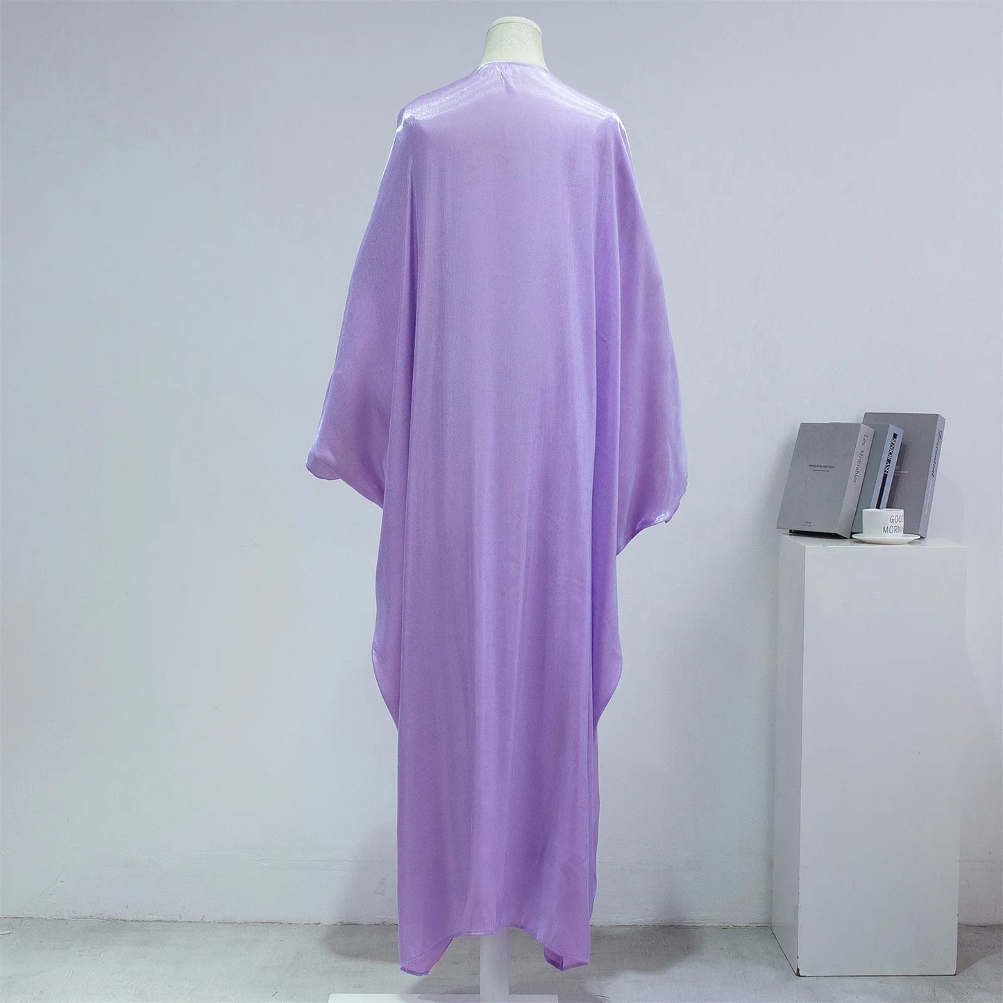 Open Front Abayas – Smocking Sleeve Kaftan Cardigan Coat Style