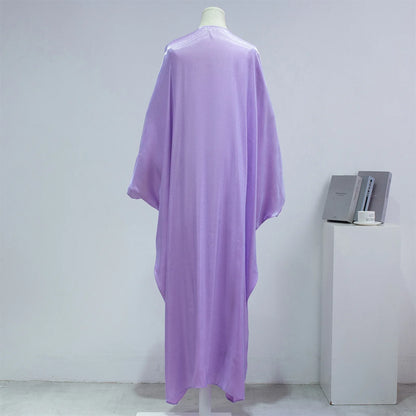 Open Front Abayas – Smocking Sleeve Kaftan Cardigan Coat Style