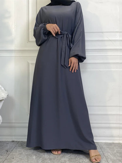 Moroccan Kaftan Solid Color Gulf Abayas Long